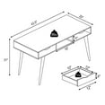 thumbnail image 4 of Costway Computer Desk Writing Table w/ Drawers Laptop PC Workstation Home Oak, 4 of 10