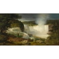 thumbnail image 2 of Thomas Prichard Rossiter 14x10 Gold Ornate Wood Frame and Double Matted Museum Art Print Titled - Niagara Falls (circa 1858), 2 of 4