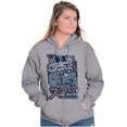thumbnail image 3 of Angry Smurf Cartoon Manga Mashup Zip Up Hoodie Men's Women's Brisco Brands S, 3 of 6