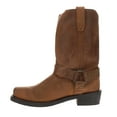 thumbnail image 2 of Dingo Mens Dean Harness Square Toe Pull On Motorcycle Cowboy  Mid Calf Boot, 2 of 2