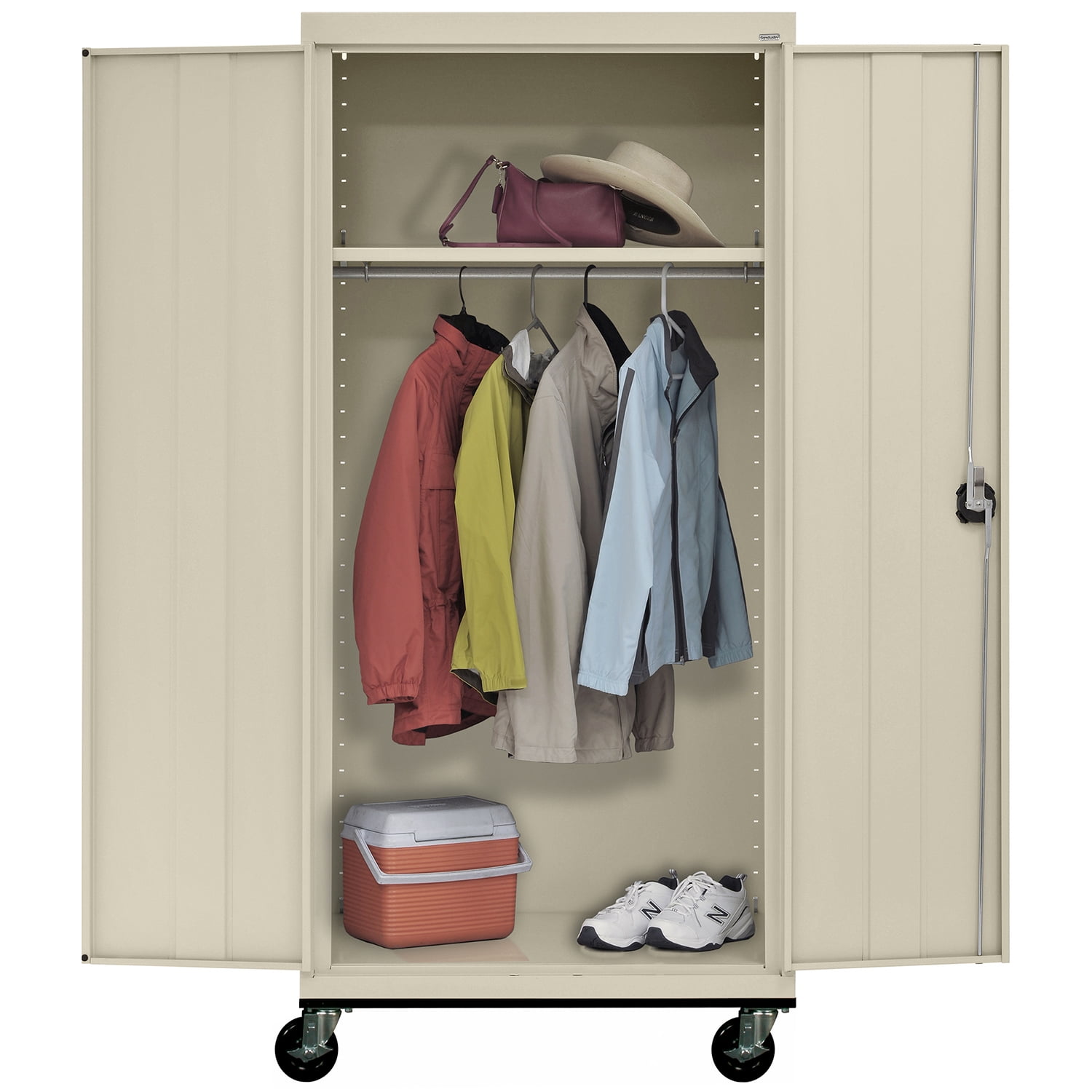 Sandusky Lee 36"W x 24"D x 78"H Steel Transport Mobile Wardrobe