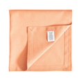 thumbnail image 5 of Fingercraft Cloth Napkin, Solid Color Cotton Linen Blend Table Napkins, Soft and Absorbent Fabric, Set of 12, Peach, 5 of 5