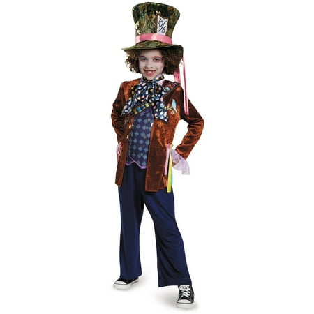 Alice in Wonderland: Through the Looking Glass Deluxe Mad Hatter Child Halloween
