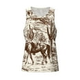 thumbnail image 4 of Fotbe Western Desert Cowboys2 Pattern Men's Quick Dry Workout Tank Top Gym Muscle Tee Fitness Bodybuilding Sleeveless T Shirt Breathable Workout Shirt-, 4 of 9