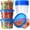 6Pack-17oz, variant on 6 Pack 17oz Plastic Freezer Storage Containers with Leak-Proof Twist Top Lids, BPA Free Reusable Soup Bowls, Microwave Safe, Dishwasher Safe Food Storage Containers for Meal Prep