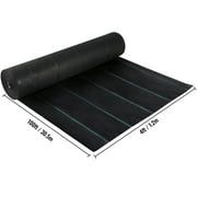 BENTISM Weed Barrier 4ft x 100ft Landscape Fabric 5.8oz, Garden Ground Cover, Heavy Duty Woven Fabric for Greenhouse, Garden, Sidewalk