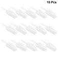 thumbnail image 3 of EeaseMX 15 palas de plástico transparente para harina, minipalas de cocina para helado, proteínas, polvos, café y té (blancas), 3 of 8