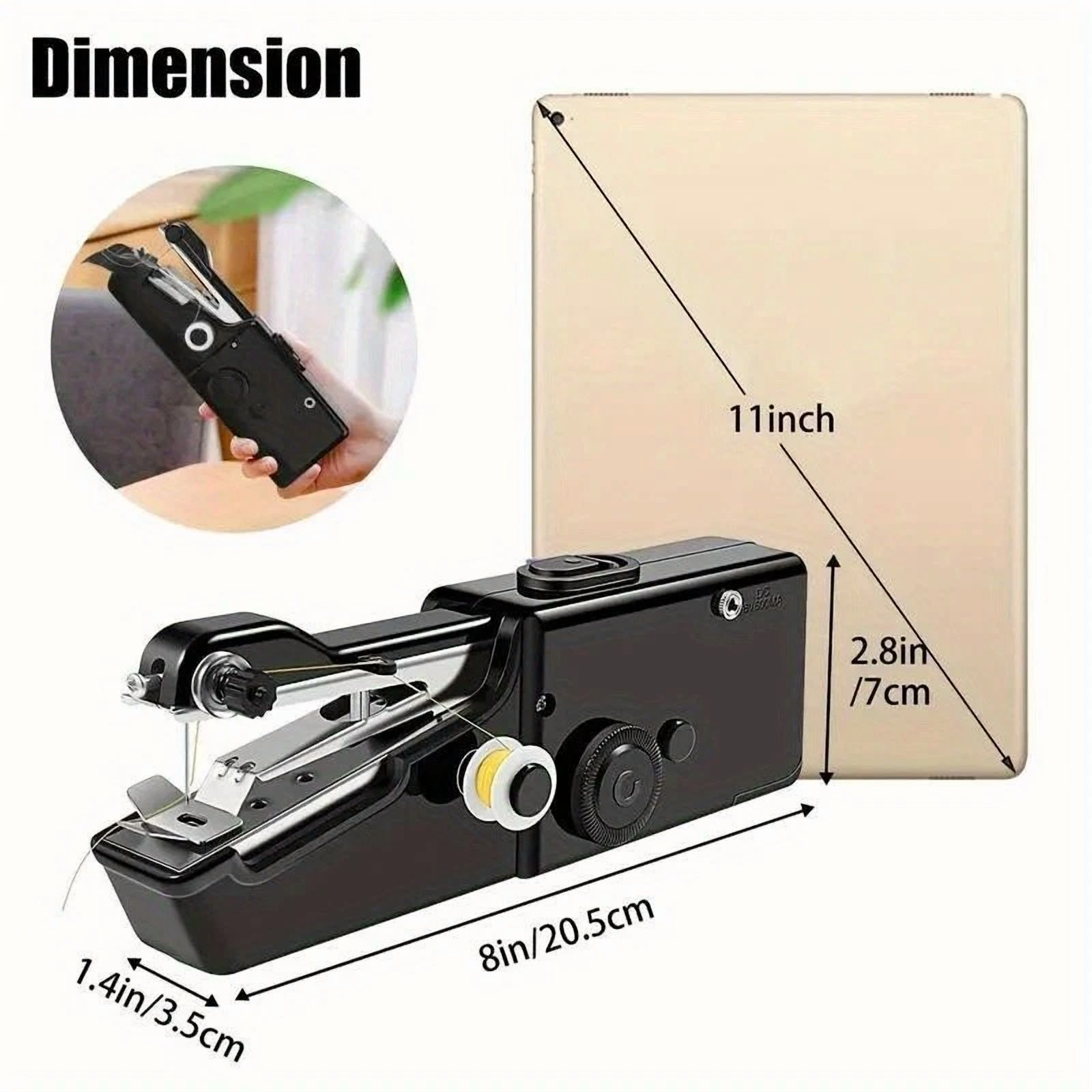 CIRCLE- Handheld Electric Sewing Machine - Easy Use,Clothing Fixes & Travel Sewing Needs