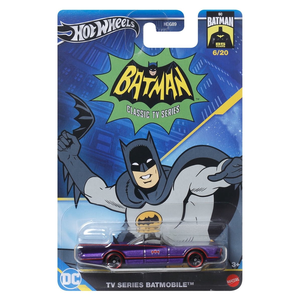 Hot Wheels Batman Die-Cast Car Collection, Classic TV Series and Arkham Knight, Limited Edition, 5-Pack HDG89-956K