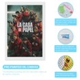 thumbnail image 3 of La Casa de Papel Kits de Pintura de Diamantes para Adultos 5D DIY Diamond Art Kits Full Drill Diamond Dots para Regalo Decoración de Pared y Relajación Artes de Gemas 20*30cm, 3 of 6