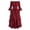 Wine, variant on Gothic Renaissance Dress, Off Shoulder Tiered Dress, Lace Up Corset Waist Dress, Renaissance Dress Women Medieval Costume Victorian Dresses Peasant Gothic Fairy Witch Wedding Under Dress, Black L