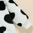 thumbnail image 6 of Trupants Girls Cow Onesies for 2-8 Years - White Cow Print Hooded Jumpsuit with Ear/Snout, 100% Polyester Warm Zip-Up Onesie (Size 100-140),Size 6 Months, 6 of 7