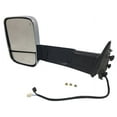 thumbnail image 3 of Left Driver Side Power Tow Mirror - Chrome - with Flip-up, Heated, Puddle Light, Turn Signal - without Memory - Compatible with 2013 - 2017 Ram 3500 2014 2015 2016, 3 of 3