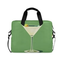 FORMRS 16" Laptop Sleeve Bag Carrying Case with Handle Travel Shoulder Briefcase, Green Lemon Juice