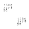 thumbnail image 2 of Molde para pasteles Moyic utensilios de cocina acero inoxidable Talla grande 2piezas, 2 of 6