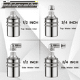 thumbnail image 5 of 304 Stainless Steel Fully Automatic Water Level Control Float Valve, 1/2In 3/4In Auto Fill Shut Water Float Valve, 5 of 8