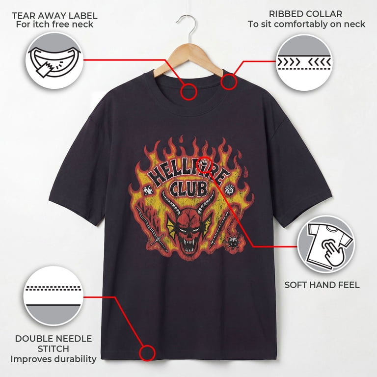 Netflix Junior's Stranger Things Distressed Hellfire Club Flame