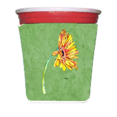 

Carolines Treasures 8854RSC Gerber Daisy Orange Red Solo Cup bottle sleeve Hugger - 16 To 22 oz.