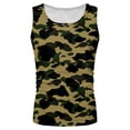 thumbnail image 4 of Hessimy Men’s Athletic Fit Tank Tops Cotton Breathable Sleeveless Undershirts（Dark Green,XXXL), 4 of 5