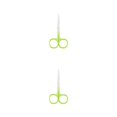 thumbnail image 1 of Seitruly Pinzas para cutículas de uñas, tijeras de acero inoxidable, galvanoplastia, resistente al desgaste, recortador de cejas, pinzas para el pelo de Verde degradado 2piezas Seitruly CBP288344, 1 of 1