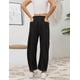 thumbnail image 4 of Pantalones deportivos Athlisan Baggy Barrel para mujer, color negro, talla M, 4 of 4