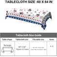 thumbnail image 6 of 4th of July Tablecloth Round 60 X 84 Inch Patriotic American Flag Firework Tablecloth Washable Table Cover Reusable Memorial Day Tablecloth for Home Party Picnic, 6 of 6