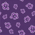 thumbnail image 1 of Ahgly Tapis d'Intérieur Lavable en Machine Carré Transitionnel Iris Violet, 5 Pieds Carré, 1 of 7