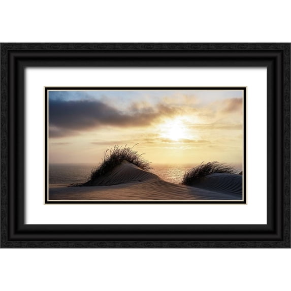 Heggemann, Christiane 32x20 Black Ornate Wood Framed with Double Matting Museum Art Print Titled - Dune Denmark