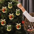 thumbnail image 4 of feijiafs Christmas Transparent 3D Ornament Balls with Snowflake Sewing Decor Hanging Clear Baubles for Xmas Tree Decorations Holiday Party Home Indoor Decorative Pendant, 4 of 4