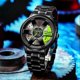 thumbnail image 4 of Stylish Men's Quartz Watch with 3D Car Wheel Design and Stainless Steel Band, 4 of 5