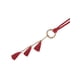 thumbnail image 2 of Cinturones de cuerda trenzada para mujeres INSPIRE CHIC, cinturones delgados bohemios con borlas y cadena, con anillo de metal para falda o vestido 47.2x0.2" Rojo, 2 of 6