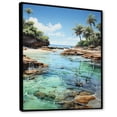 thumbnail image 2 of Designart "Dominican Caribbean Dream II" Nautical & Beach Floater Framed Wall Art Print, 2 of 7