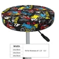 thumbnail image 2 of Goofa Monster Car Printed Stool Covers Round, Waterproof Round Bar Stool Covers Anti-Slip Round Bar Stool Seat Cover with Elastic Bands Durable -13 inch, 2 of 7