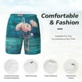 thumbnail image 4 of Kdxio Flowers In Glass Vase Print Men'S Swim Trunks With Compression Liner 7 Inch Inseam Quick Dry Swim Shorts, 4 of 7