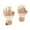 Beige, variant on Winter Thermal Mittens for Outdoor Activities in Cold Weather Knit Half-Finger Design with Touchscreen and Comfort, Beige