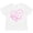 AA-White, variant on I Love My Aunt and Uncle in Pink Chalk Heart Boys or Girls Baby T-Shirt
