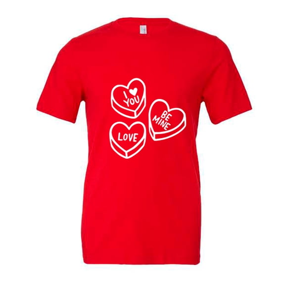 Valentines Cany Hearts Valentines Day t shirt