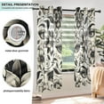 thumbnail image 5 of Flowers Around Eyes Blackout Curtains Thermal Insulation 63 inch Grommet for Bedroom Living Room Bathroom Kitchen Windows 2 Pack, 5 of 6