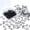 Black, variant on 100 Pieces 1 Inch Mini S Hooks Small S Hooks Stainless Steel S Shaped Hooks for Ornaments, Jewelry and Hanging (Black)