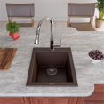 thumbnail image 4 of Pemberly Row 17" Drop-In Rectangular Granite Composite Kitchen Prep Sink, 4 of 9
