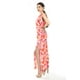 thumbnail image 2 of Vestido asimetrico estampado Roman Fashion /Juvenil, 1734 (Rojo flor) rojo G, 2 of 6