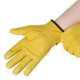 thumbnail image 6 of Work gloves sheepskin leather workers work welding safety protection garden sports motorcycle driver wear-resistant gloves Sheepskin Gloves Handing workshop Gloves Driving/Riding/Gardening/Farm, 6 of 7