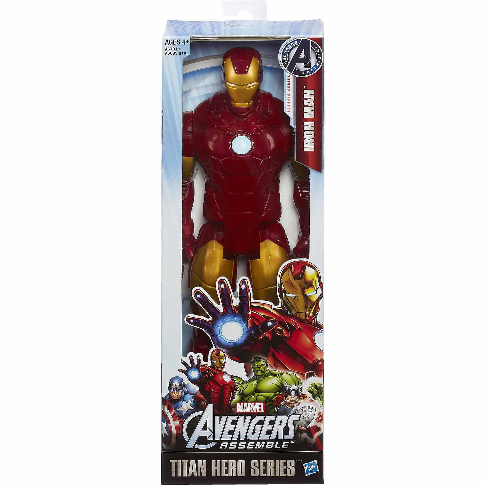 avengers series marvel assemble titan hero iron man 12" action figure 