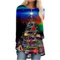 thumbnail image 2 of Aloohaidyvio Christmas Hoodies,Christmas Women Tops Casual Long Sleeve Round Neck Loose Blouse, 2 of 5