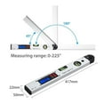 thumbnail image 4 of 400mm/16inch 0-225 Degree Protractor Spirit Level Digital Angle Finder Gauge Meter ,Water-Proof & Dust Resistant, 4 of 6