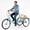 blue, variant on MENGFANMIN Adult Tricycle 7 Speed, 24 Inch 3 Wheel Bikes Extended Rear Wheelbase Tricycle Wheel Bike with Rear Basket for Women Seniors Maximum Load 550lbs