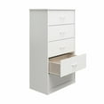 Mainstays Classic 5 Drawer Dresser, White
