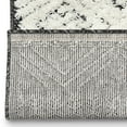 thumbnail image 5 of Well Woven Custom Size Runner - Choose Your Length - Eliana Dark Grey White High-Lo Textured 27 Inches Wide x 25 Feet Long Runner Rug (27" x 25' Runner), 5 of 7
