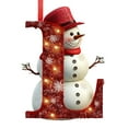 thumbnail image 2 of AuroraX Birthday Decorations Christmas Indoor Ornaments,Snowman 4 Inch 26 Letter Ornaments,Christmas Tree Living Room Home Bedroom Decor(Letter L), 2 of 5