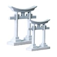 thumbnail image 3 of Puerta Torii Salvador Imitación PVC Decoración Acuario 2 Piezas, 3 of 10